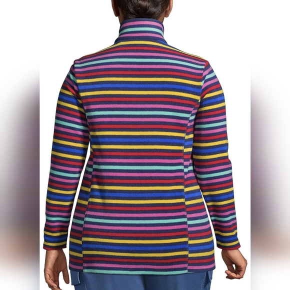 Lands' End Fleece Quarter Zip Pullover - Picture 2 of 8